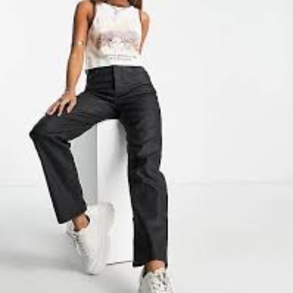 We The Free Free People Pacifica Coated Straight In Black  ob1584687 - Picture 1 of 11